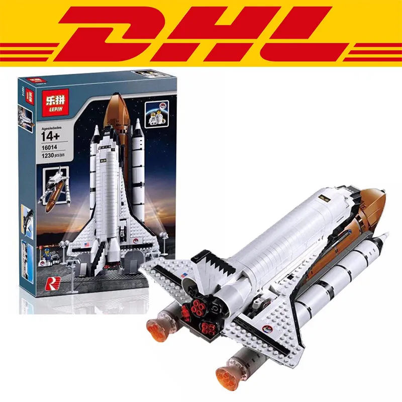 

2016 New LEPIN 16014 1230Pcs Space Shuttle Expedition Model Building Kits Minifigure Blocks Bricks Compatible Children Toy 10231