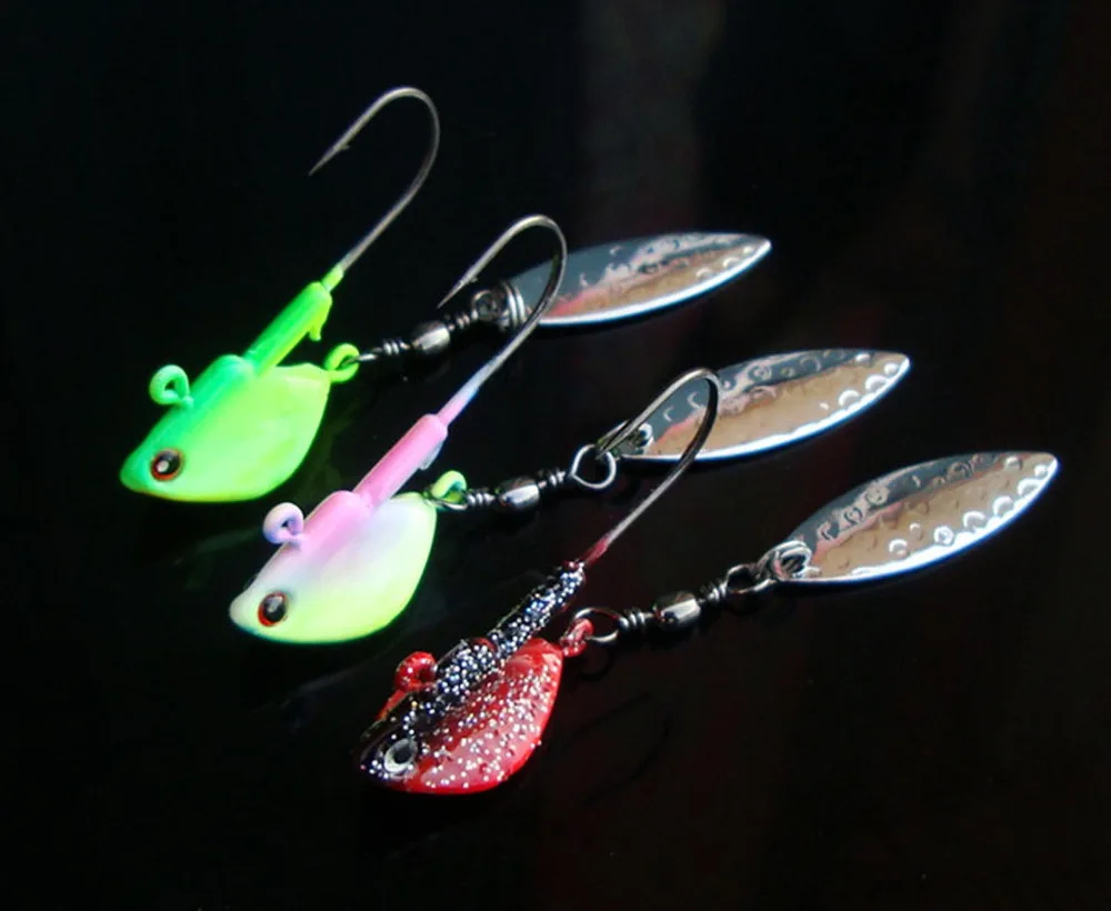 

10PCS Jig Head Fishing Hook soft Lures Bait 7g 10g 14g 21g