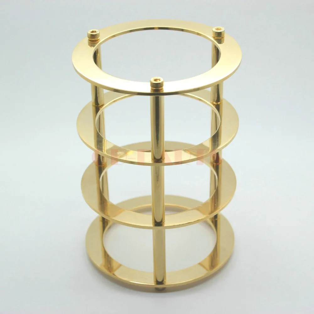 GD PARTS GOLD Plated Machined Brass Vacuum Tube Guard Protector Cover