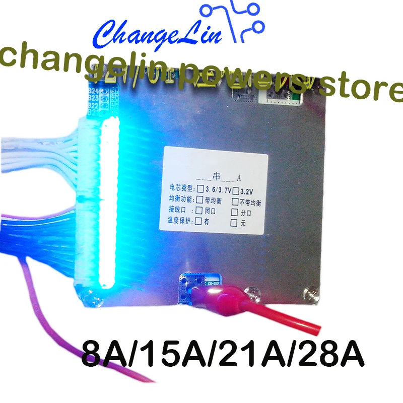 

20S 72V 60V 8A-28A Li-ion Lipo Lifepo4 Lithium Battery Protection Board BMS PCM Polymer for Tricycle EV Electric Vehicle ebike