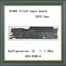 Laptop Logic board for Macbook Air A1465 mother board 11” I5 4G 1.7Ghz 2012 Year 820-3208-A