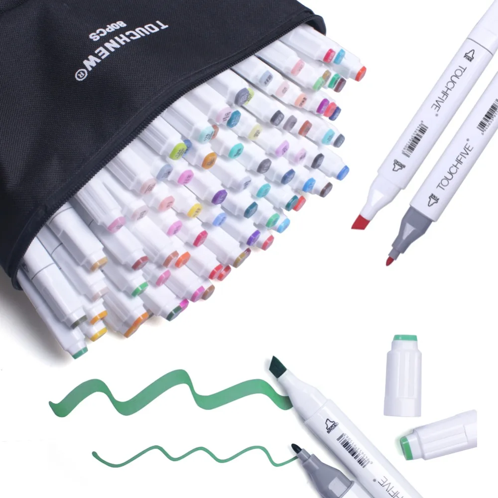 US $20.34 Sketch Art Marker Twin Tip Manga Animation Design Art Supplies for Painting Illustration 486080168 Color TouchFive Art Marker