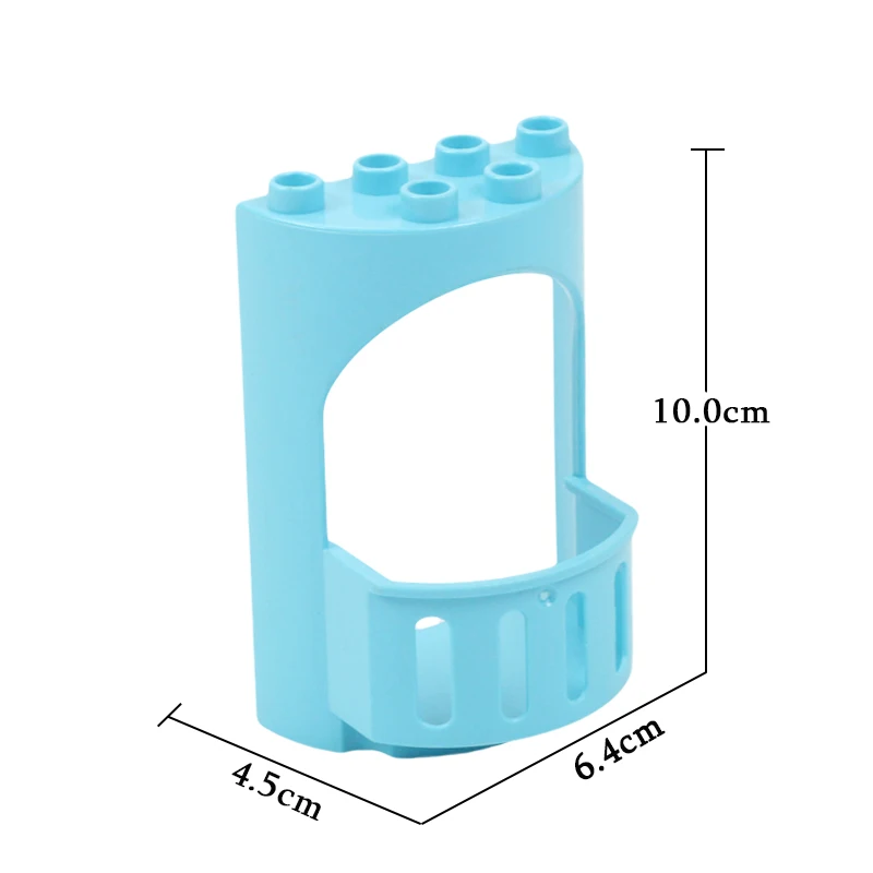 Классический большой замок строительные блоки аксессуары совместим с Duplo кирпичи принцесса игрушка крепостный фонарь Флаг башня мост подарок - Цвет: BLUE Castle stand