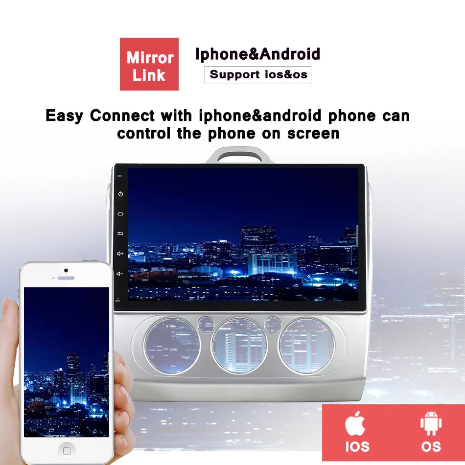 Sale Octa Core Android 9.0 Fit Ford FOCUS /MONDEO/S-MAX /CONNECT 2005 2006 2007 2008 2009 10 11 Car DVD Navigation GPS Radio System 5