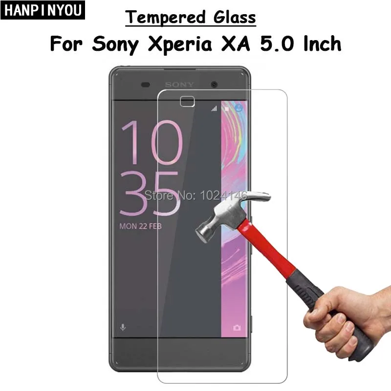 Для Sony Xperia XA F3111 F3113 F3115 / двойное прозрачное закаленное стекло Защита для экрана