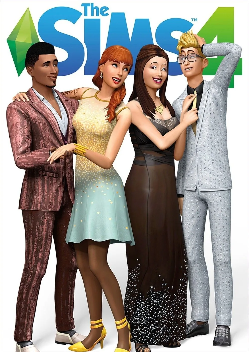 Плакат Sims 4 новая игра ПК Xbox Шелковый постер декоративная стена живопись