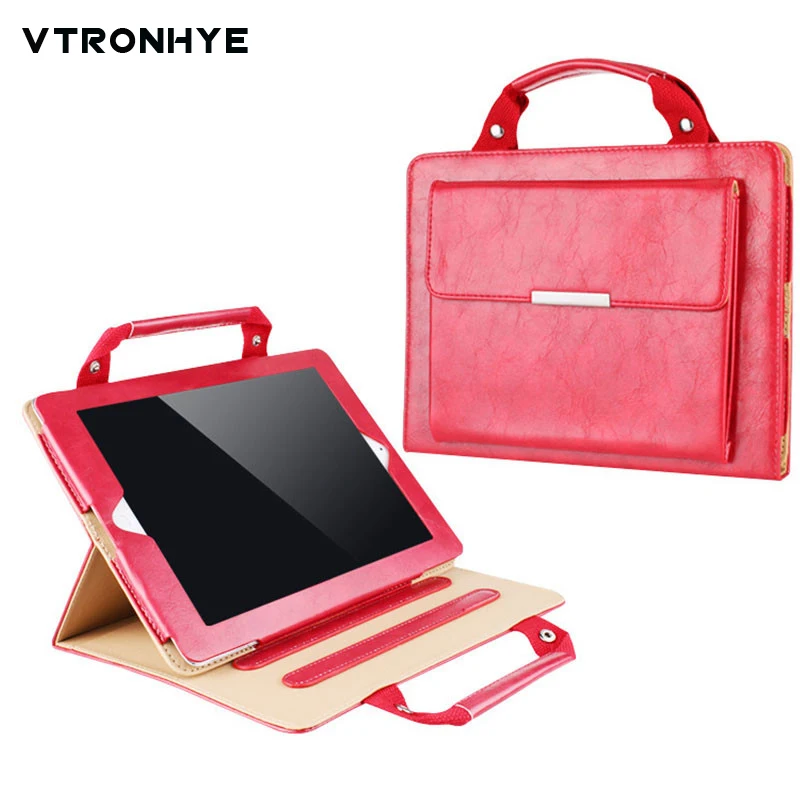 

Tablet for Apple iPad Pro 12.9 inch 2017 Retro Waterproof Handbag Auto Sleep Wake up Flip Leather Case with Smart Stand Holder