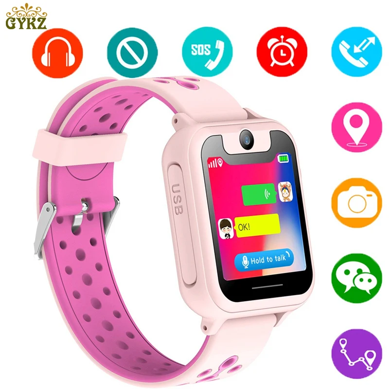 

Children Smart Watches LBS Positioning tracker LED Color Touch Screen Child Baby Watch SOS Call Remote Monitoring Watch 2018 New