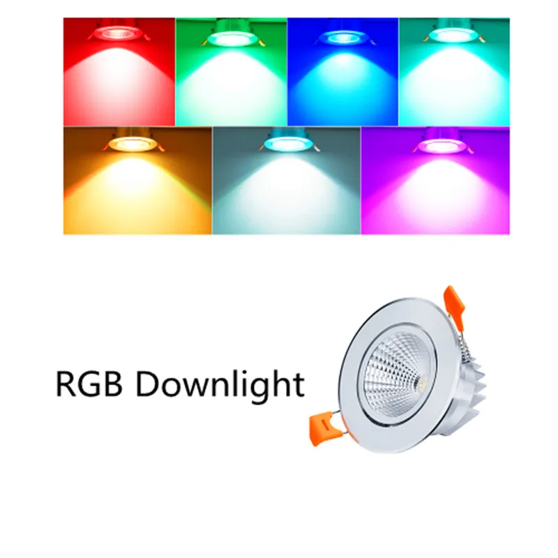 Супер яркий светодиодный COB светильник RGB 10 Вт 15 Светодиодный точечный