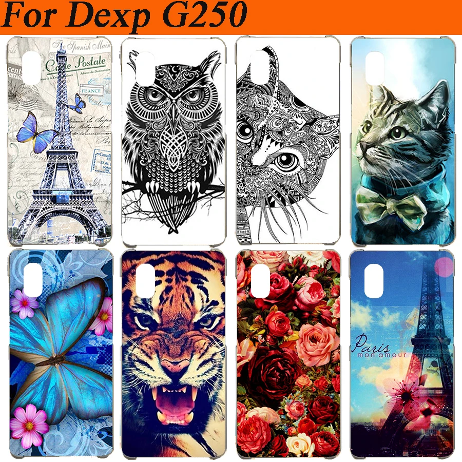 

For DEXP G250 Case Cover Silicon Diy Colored Tiger Owl Wolf Rose Soft Tpu Phone Case For DEXP G250 Fundas Capa