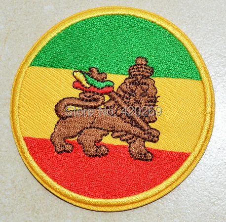 Rasta Flag The Lion of Judah Embroidered Patch Iron-on 
