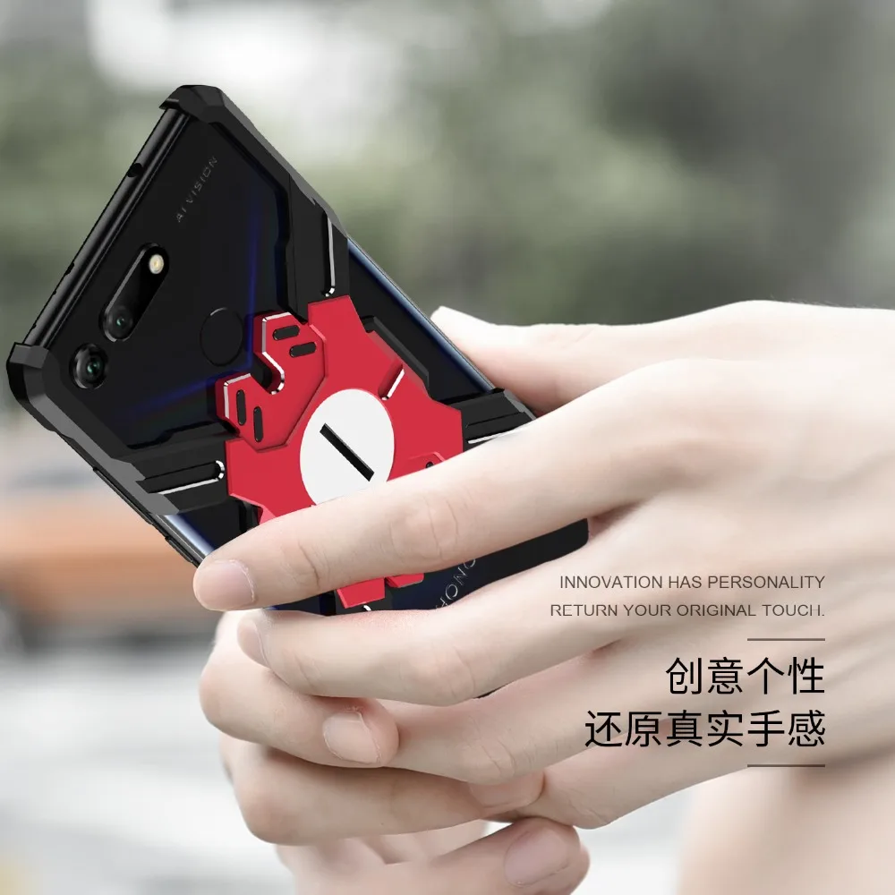 Для huawei Nova 4 mate 20 про металлический корпус Роскошные Механическая рука Броня телефон основа для huawei P20 Pro Honor V20