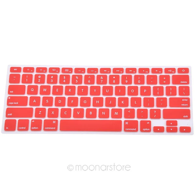 Силиконовый защитный чехол для клавиатуры для Apple Macbook Pro MAC 13 15 Air 13 мягкие наклейки на клавиатуру 9 цветов