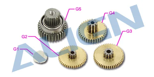 align trex DS415M Servo Gear Set HSP41501 Free Shipping with Tracking