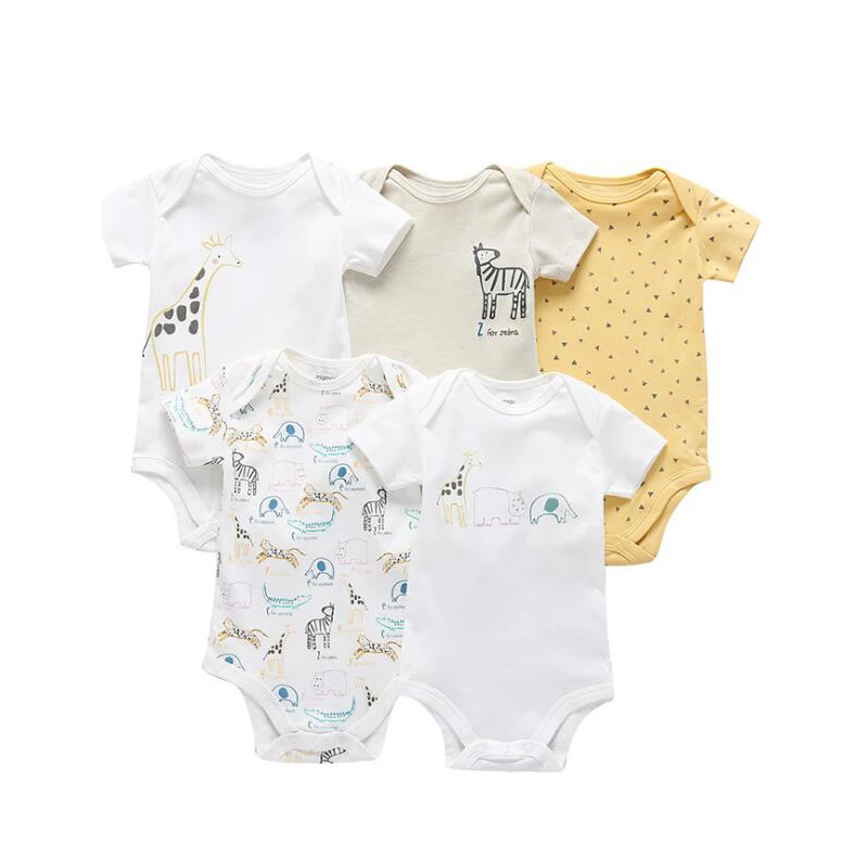5 шт./лот, детская одежда для девочки, мягкая хлопковая качественная одежда для новорожденных, Ropa de bebe комбинезон для малышей 0-24 месяцев