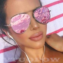 Новинка, роскошные Брендовые женские солнцезащитные очки пилота, зеркальные Модные Ретро Винтажные Солнцезащитные очки, женские солнцезащитные очки zonnebril dames ray bann