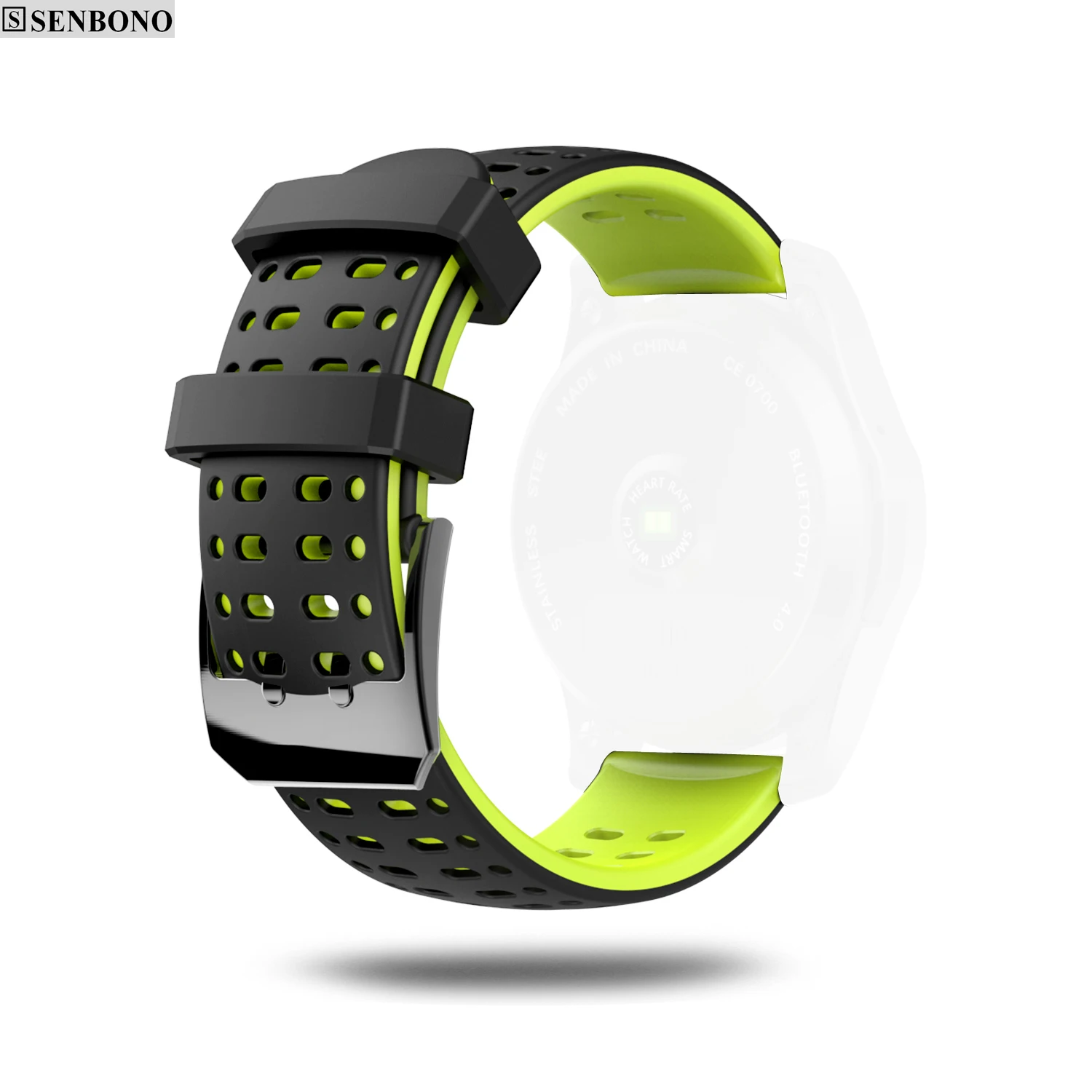 G8 22 мм Универсальный ремешок для часов Силиконовый двухцветный Samsung Gear S3 Amazfit pace