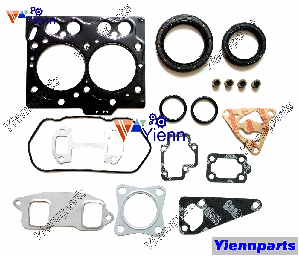 Yanmar 2TNE66 TK 2TNE66N 2TNE66KC ETK Overhaul Gasket Set kit with Head