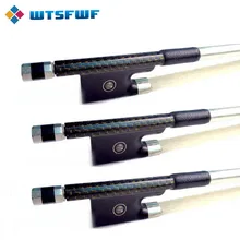 25pcs/lot 4/4 Carbon Fiber Violin Bow Top Braided Carbon Fiber Violin Bow