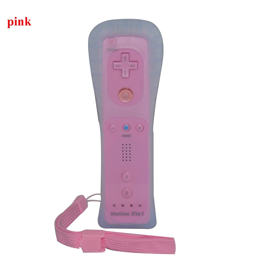 Wireless Games Remote Controller for Wii Built in Motion Plus Nunchuck for Nintendo for Wii Controle Silicone Soft Case