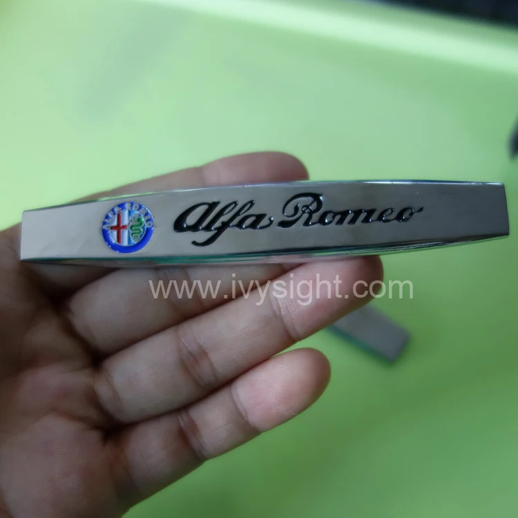 2 шт. лот ALFA ROMEO автомобиль 3D лист типа из алюминиевого сплава металла герба знак