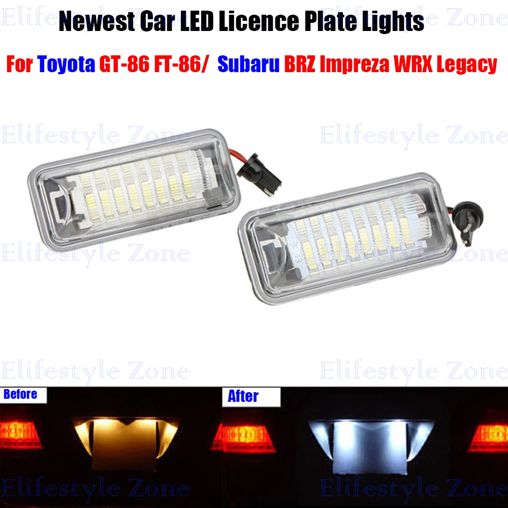 2 X Led Number License Plate Lamps Obc Error Free 18 Led For Toyota 86 Gt 86 Scion Fr S Subaru Brz Wrx Legacy Xv fg110 Subaru Xv Led Lamp Error Freeerror Free Led Aliexpress