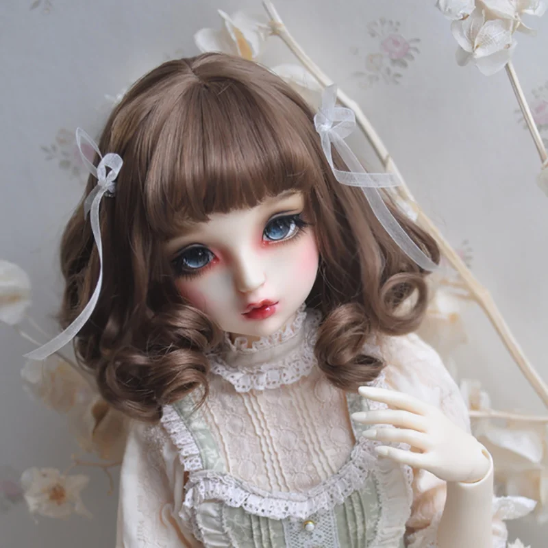 Cateleya Bjd парик 1/3 1/4 1/6 Европейский Стиль Лента Короткие вьющиеся волосы кукла парик