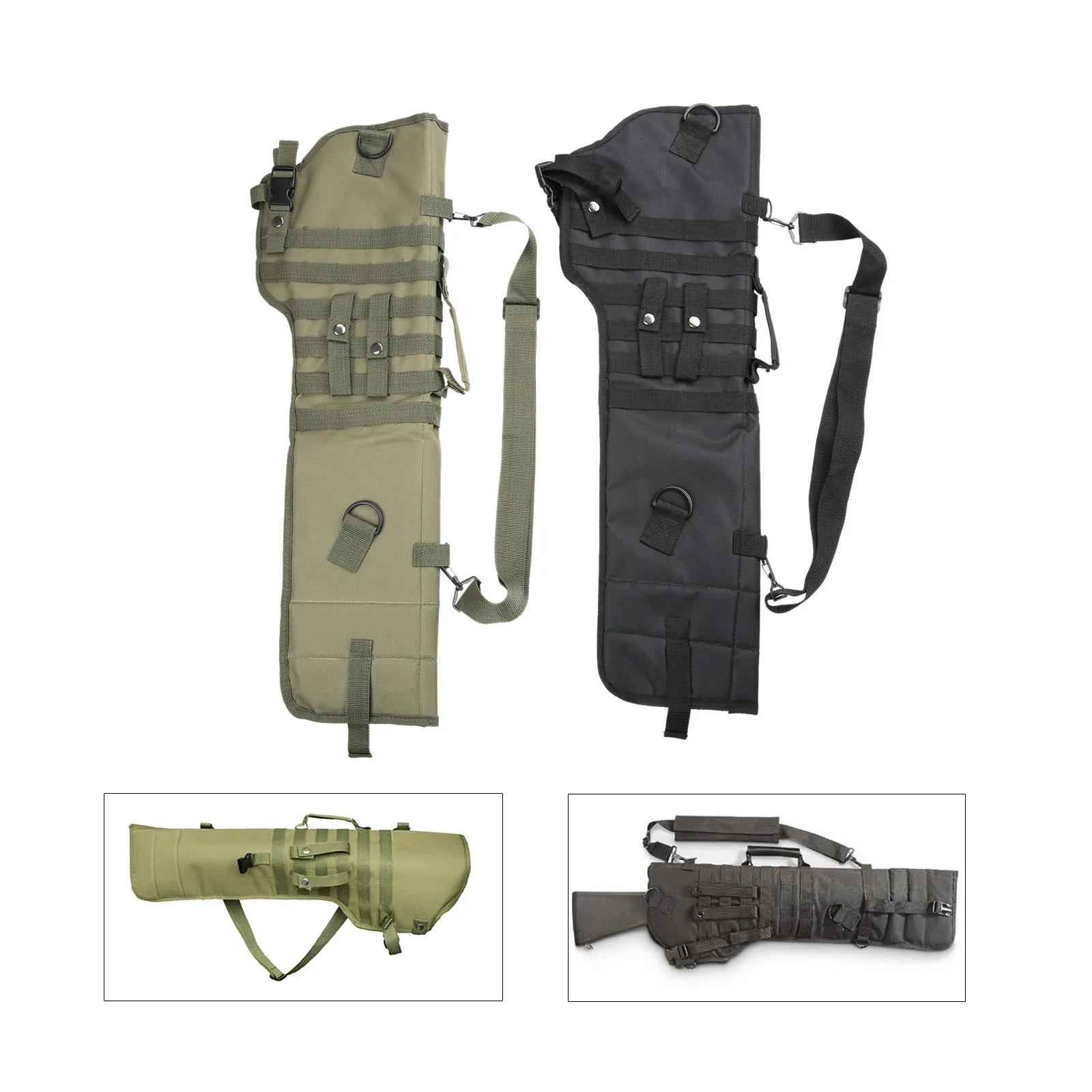 Tactical Rifle Bag Scabbard Backpack Military Holster Assault Shotgun