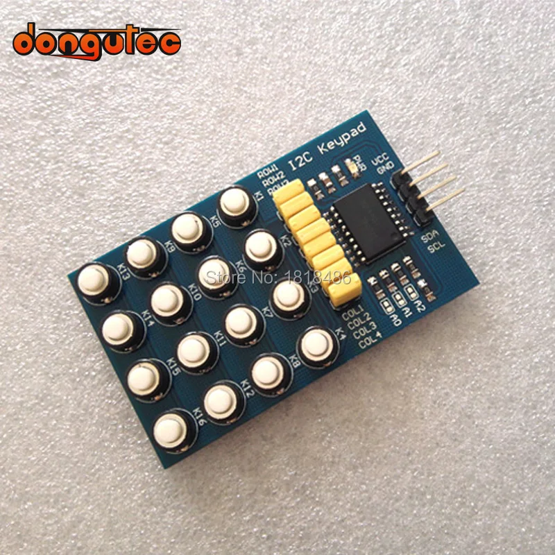 16 клавиш I2C клавиатура переключатель клавиатуры 1x4 2x4 3x4 4x4 Матрица матричная