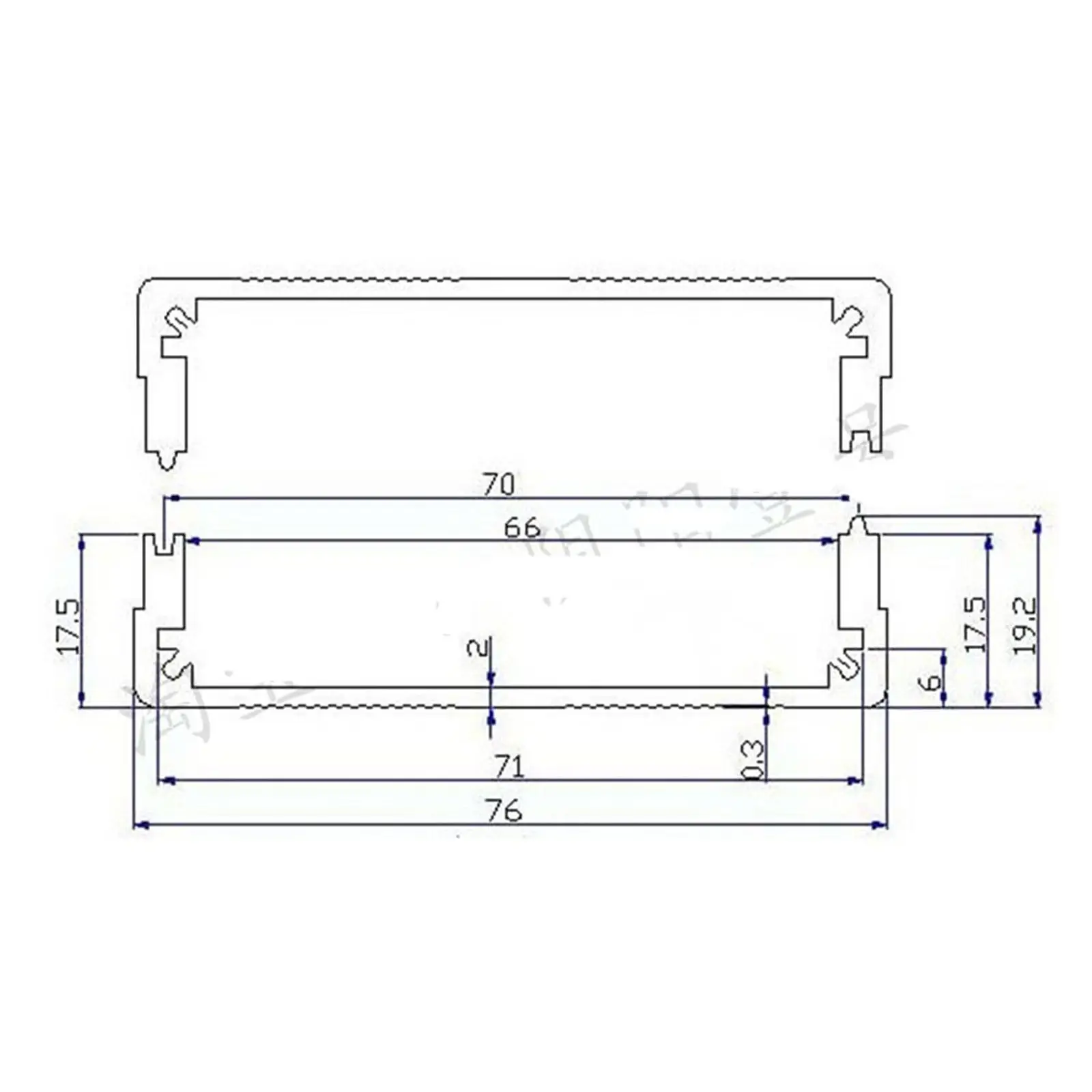 100x76x35mm Black Aluminum Enclosure PCB Shell Cooling Box Case Split Type