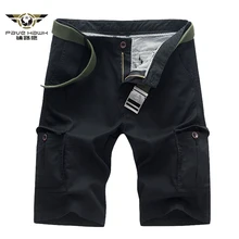 Новинка мужские свободные повседневные шорты Карго короткие штаны камуфляжные военные летние шорты до колен мужские большие размеры без пояса