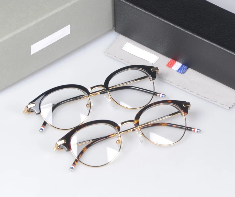 

TB706 half frame eyeglasses frame Oculos De Grau Eyeglasses New York Brand Computer eyeglasses TB706 oculos de grau with box