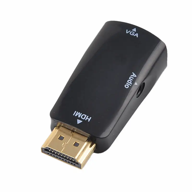 HDMI к VGA адаптер конвертер с аудио кабель мужчин и женщин 1080p для ПК/HDTV DVD