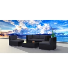 Прямо с фабрики наружная мебель черные Ротанговые диваны