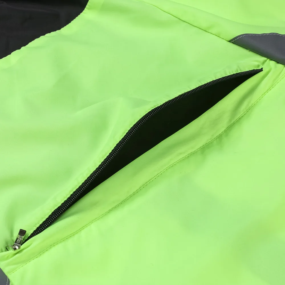 WOSAWE High visibility Cycling Men's Windbreakers Waterproof Light Weight Safety Cycling Jacket Raincoat Mountain Bike Clothing