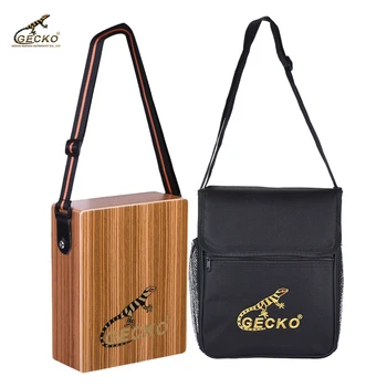 

GECKO C-68Z Portable Traveling Cajon Box Drum Hand Drum Wood Percussion Instrument with Strap Carrying Bag