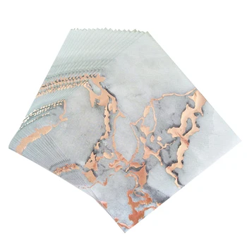 

20Sheets Disposable Dinner Decorative Napkins ECO-Friendly Absorbent Marbling Painting Napkins Tissue Paper For Wedding Party