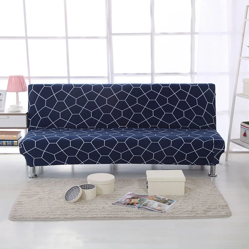 

Blue Plaid Sofa Cover stretch furniture covers removable sofa covers for living room Elastic Sofa Couches Plaid sofa bed cover