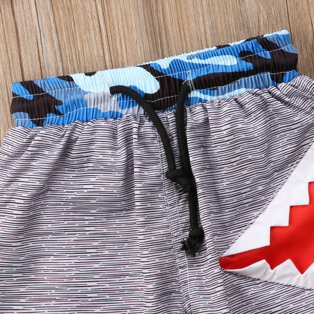 Мультфильм дети мальчик Летний пляж Купальники Короткие наряды пляжные шорты Акула хлопок для маленьких мальчиков Штаны