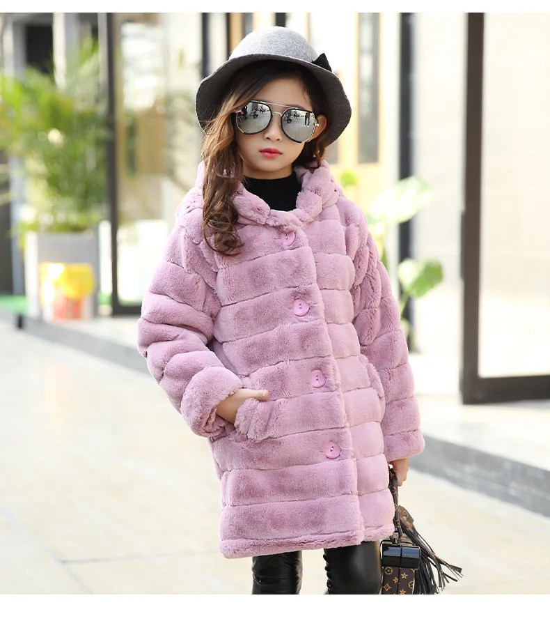 Куртки для девочек, коллекция года, осенне-зимняя детская верхняя одежда пальто-кардиган для девочек детская одежда Повседневная Длинная куртка пальто для девочек 120-160 см