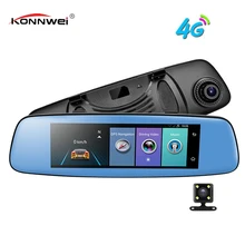 E06 4G Car DVR 7.84″ Touch ADAS Remote Monitor Rear view mirror with DVR and camera Android Dual lens 1080P WIFI dashcam