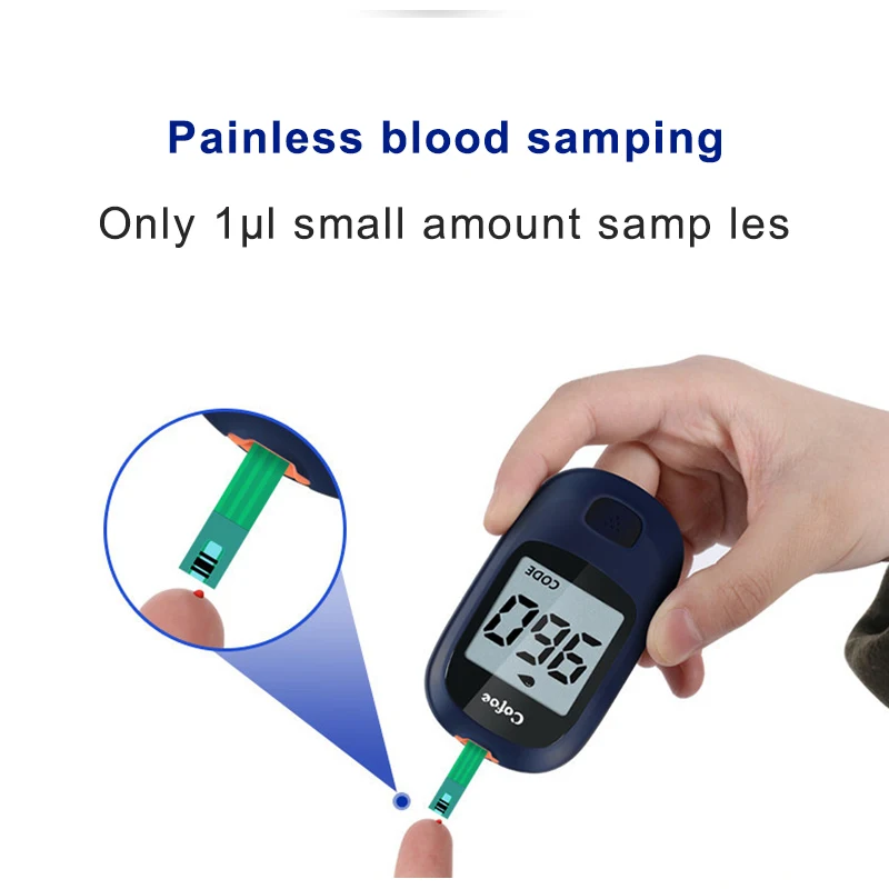 Kaufen Cofoe Yice Blut Glucose Meter Kit mit Tset Streifen   Lanzetten Nadeln für Diabetes Blut Glucometer Blut Zucker Erkennung