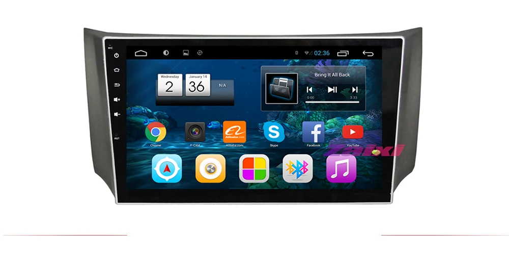 Cheap ZaiXi Car Android System 1080P IPS LCD Screen For Nissan Sentra Sylphy 2013~2019 Car Radio Player GPS Navigation BT WiFi AUX 1