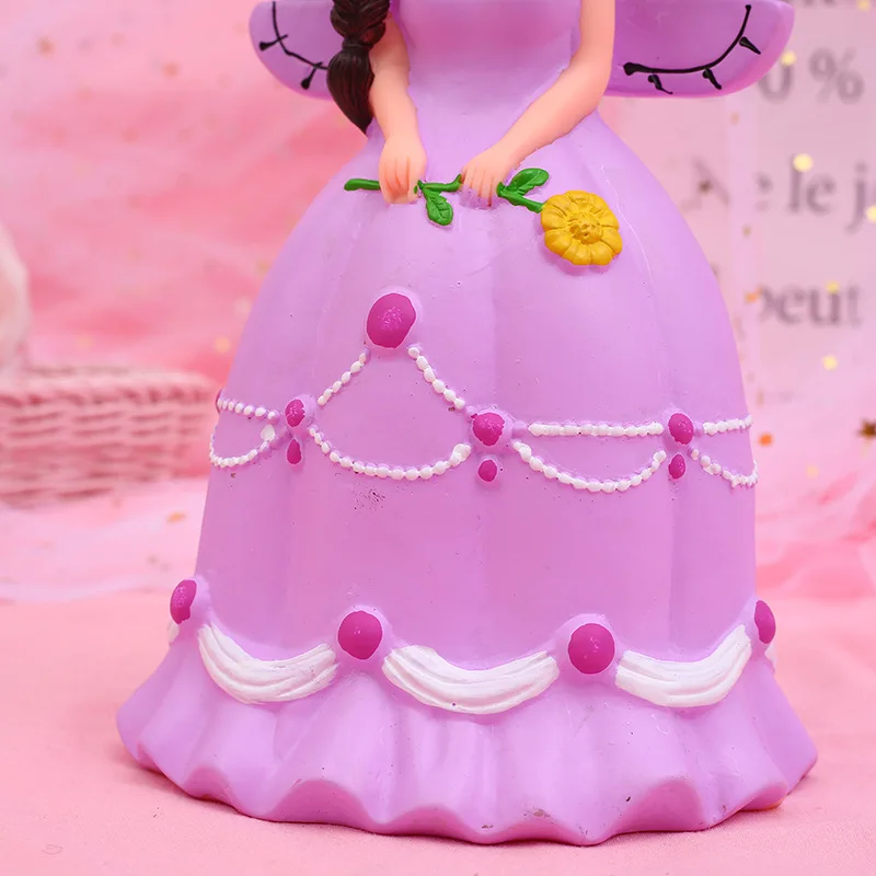 Home Decor Bedroom Cute Cartoon Princess Piggy Bank Unicorn Doll Coin Box for Money Safe Saving Bank Kid Baby Girl Birthday Gift 5