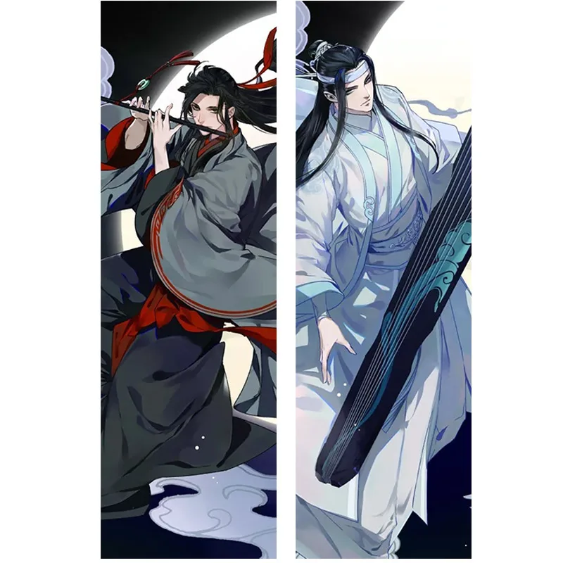 Китайская аниме Mo Dao Zu Shi Dakimakura Чехол для подушки Wei Wuxian Lan WangJi Grandmaster of Demonic Culture