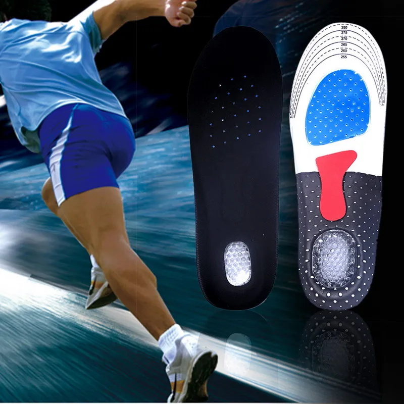 

2017 New 1Pair S Size Unisex Orthotic Arch Support Sport Shoe Pad Sport Running Gel Insoles Insert Cushion for Men Women ST1#