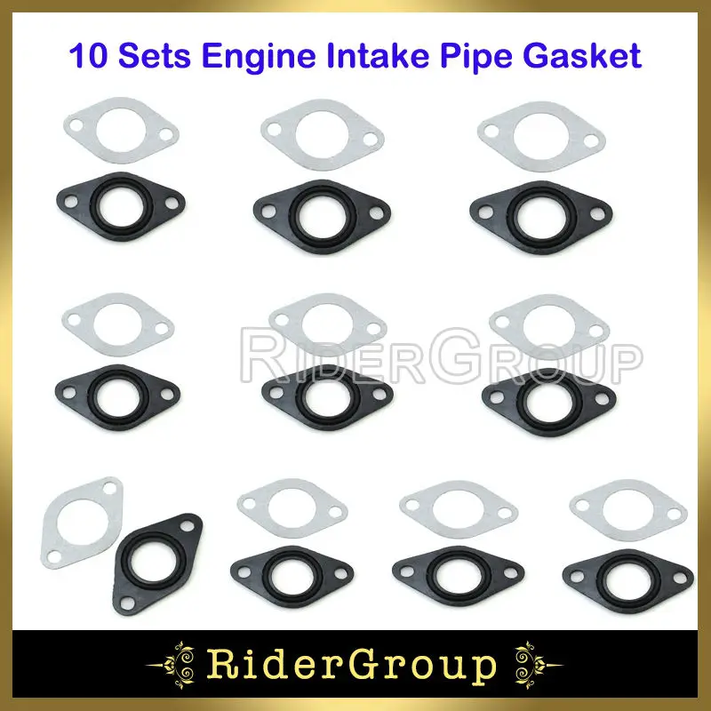 10x 20mm Carburetor Manifold Intake Pipe Carb Gasket Spacer Seal For