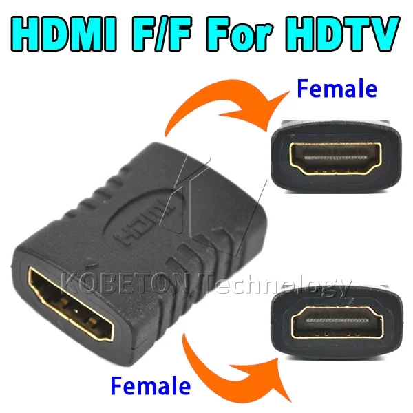 

Kebidumei NEW Mini HDMI Cable Extender Female to Female Coupler Adapter Connector Converter for HDTV HD 1080P