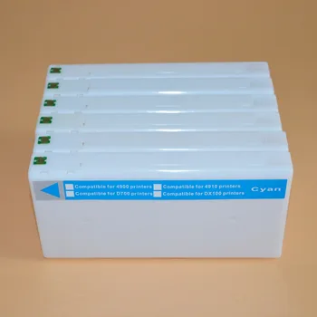 

6color 200ml empty Compatible cartridge with chip For fuji DX100 for FUJIFILM DX100 printer