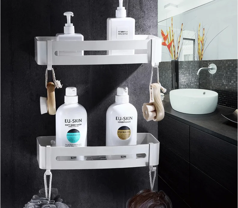 Corner Shelf Wall Mounted Black Aluminum Bathroom Soap Dish Bath Shower  Shelf Bath Shampoo Holder Basket Holder Corner shelf - Price history &  Review, AliExpress Seller - Tuqiu Official Store